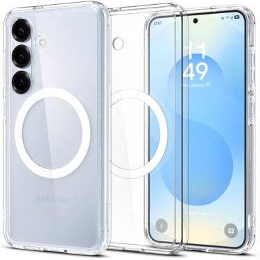 Imagem de Capa Spigen para Galaxy S25 Plus, Ultra Hybrid MagFit [Qi2 Certified] Compatível com MagSafe - Branco