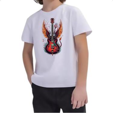 Imagem de Camiseta Infantil Guitarra demoniaca - Alearts, 6