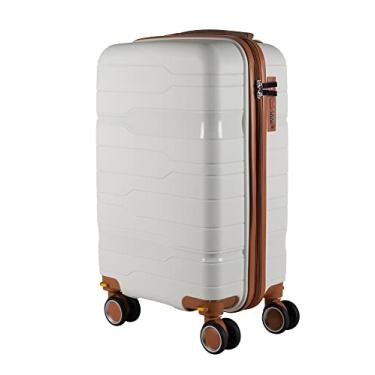 Imagem de Mala de Viagem 23G Polipropileno Com Rodas Giratórias (Branca)