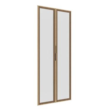 Imagem de Kit 2 Portas Reflecta Para Guarda-roupa Modular 80cm Jade Cabecasa Madeiramadeira Avelã