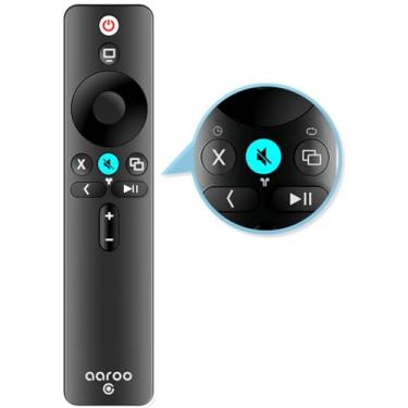 Imagem de [aarooGo] Controle remoto para Apple TV 4K/HD Player Gen1 2 3 4 com TV/Home e suporte de áudio (sem voz)