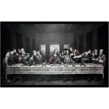 Imagem de Quadro Decorativo Religiosos A Santa Ceia Jesus Cristo Bíblia Católico