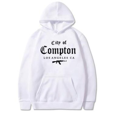 Imagem de Blusa Moletom Compton C.o Ak em Algodao QUALIDADE TOP - High Content C