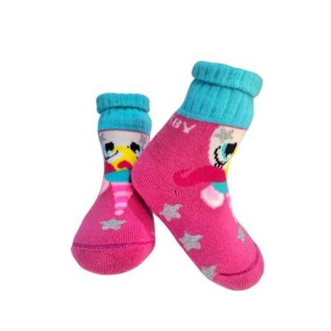 Imagem de Meia atoalhada unicornio pink  azul piscina 0-15 ref 23056001 - LEKE  