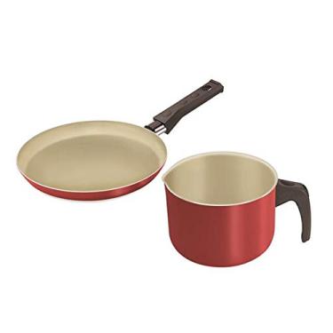 Imagem de Kit Panquequeira + Canecão Fortaleza Artistic Vermelho