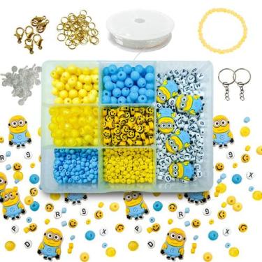 Imagem de Kit Miçanga Entremeio Letra aplique minions Para fazer bijuterias de c