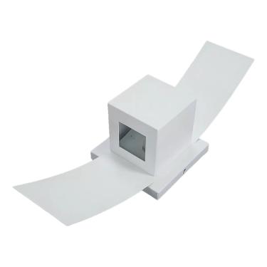 Imagem de Arandela 2 Fachos Aba Box 8x8x9Cm P/ 1 Lâmpada G9 Branca Ref.2209 - All Lux