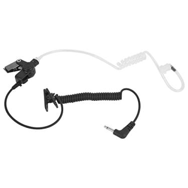 Imagem de Pdflie Fone de ouvido curto de 3,5 mm para ouvir apenas fone de ouvido, walkie-talkie, microfone de ombro, para Motorola Baofeng Kenwood Retevis, rádio bidirecional, alto-falante, microfone APX 8000