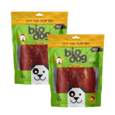 Imagem de 2x Petisco Gourmet Bio Dog Soft Steak-para Cães- Frango-100g - BioDog