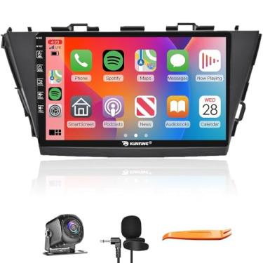 Imagem de Kunfine Car CarPlay Android Navegação Automática Rádio GPS Estéreo Câmera Reversa Tela IPS Touchscreen Tablet Pad Media Player para Toyota Prius V LHD 2011-2017, se Aplicável Quad Core 2G + 64G