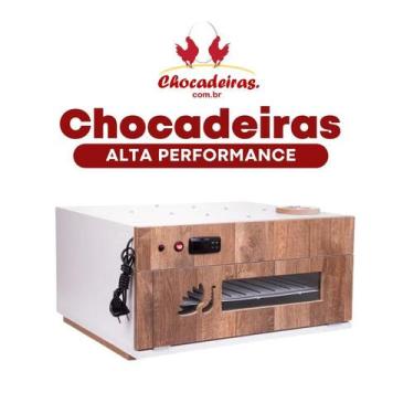 Imagem de Chocadeira 120 ovos Premium PID 4 ventiladores Bivolt Alta Performance