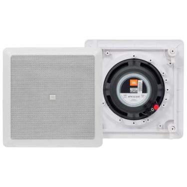 Imagem de Par Caixa De Embutir Jbl 6FR1Q 50w Arandela Quadrada Branca