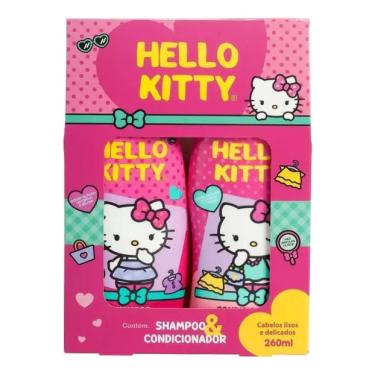 Imagem de Kit Hello Kitty Shampoo e Condicionador Cabelos Lisos 2x260g