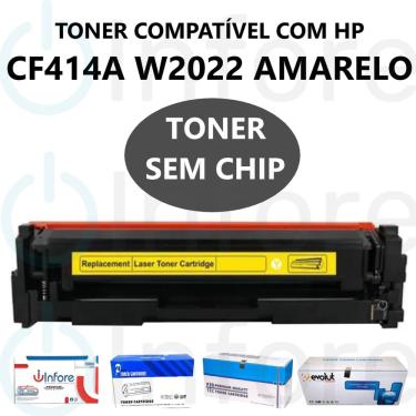 Imagem de Cartucho de Toner Cf414a W2022 414a Amarelo para M454DW M454DN mfp M479FDW mfp M479DW mfp M479FDN Compatível Sem Chip