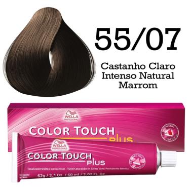 Imagem de Tonalizante Color Touch 55/07 Castanho Claro Intenso Natural Marrom Wella Professionals