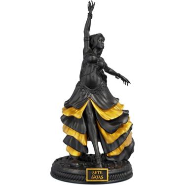 Imagem de Estátua Pombagira Sete Saias Imagem Umbanda Candomblé (Cor Aurum Noctis)