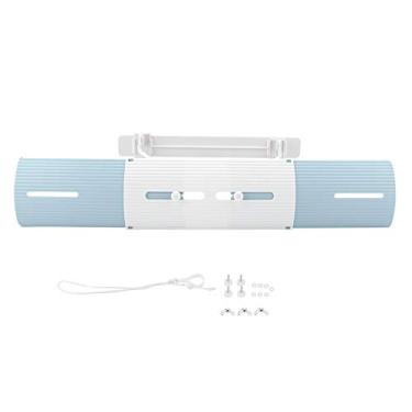 Imagem de GLOGLOW Proteção contra com ar condicionado, defletor de ar condicionado dobrável ajustável, defletor de ar, asa, defletor resfriado a ar, direção do (azul)