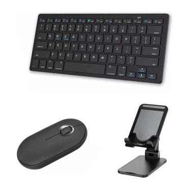Imagem de BDNET, Teclado E Mouse Bluetooth + Sup Para Tablet Amazon Fire Hd10
