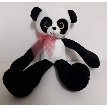 Imagem de Panda De Pelúcia Com Laço No Pescoço- 39 Cm