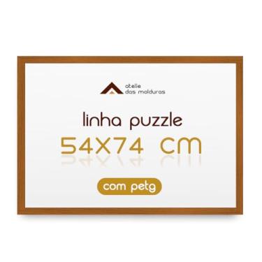 Imagem de Moldura para Quebra Cabeça Puzzle de 1000 Peças 54x74 com Proteção Petg (Caramelo)