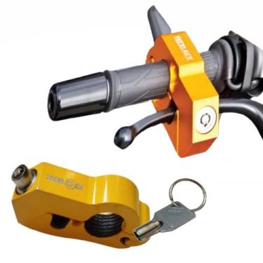 Imagem de Trava manete com chave codificada para moto - KIT_TRAVAS_MANOPLA - Eco