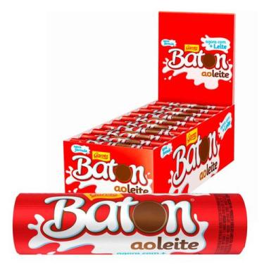 Imagem de Chocolate Baton Ao Leite Garoto Caixa com 30 Unidades de 16g