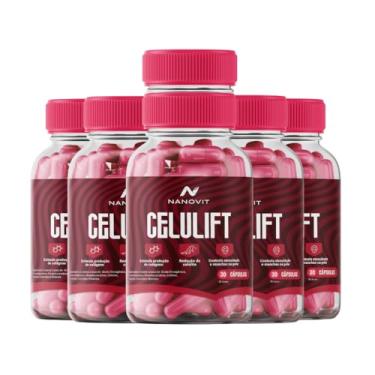 Imagem de Kit 6 Nanovit Celulift - Colágeno, Ácido Hialurônico 30 Capsulas