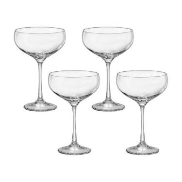 Imagem de Taça Coupe De Cristal Bohemia 180 ml Pralines 4 Peças - Bohemia Crysta