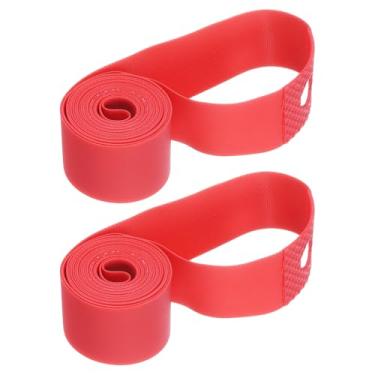 Imagem de HARFINGTON 2 tiras de aro de bicicleta 50,8 cm x 20 mm PVC forro de pneu de bicicleta fita de aro de roda de bicicleta fita de tubo interno antiarranhões protetor de almofada protetora para Road MTB