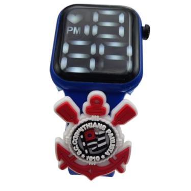 Imagem de Relógio Infantil Digital Poderoso Timão Corinthians-Azul
