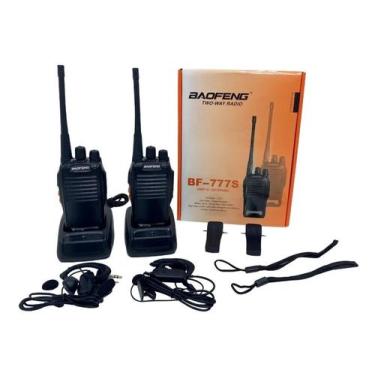 Imagem de Kit 2 Radio Walk Talk Comunicador 16 Ch 12km Baofeng 777s 