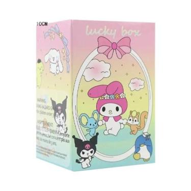 Imagem de HelloKitty Kuromi Melody Cinnamoroll Sanrio Meio Esqueleto Caixa Cega 