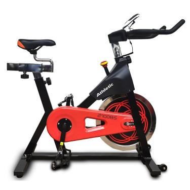 Imagem de Bicicleta Spinning Athletic Advanced 2100bs: Volante 18kg, 125kg Suportados Treino De Alta Intensidade Em Casa
