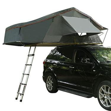 Imagem de SITUVI Tenda de telhado, caminhão, SUV, barraca de teto com escada, barraca de acampamento à prova d'água, claraboia, respirável, grande espaço, viagem ao ar livre, pesca, para 3 a 5 pessoas