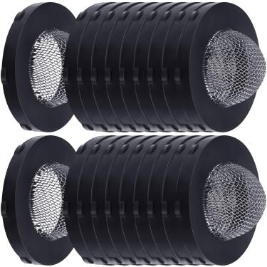 Imagem de YALOJE 20 peças de arruelas de filtro de mangueira com tela, filtro de entrada de mangueira de jardim de aço inoxidável com filtro para conector de mangueira de 3/4 polegadas de diâmetro e máquina de