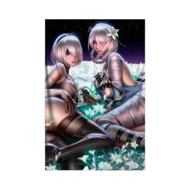 Imagem de Tamanho Grande NieR Automata 2B Sexy Anime Girl Canvas Poster Wall Art
