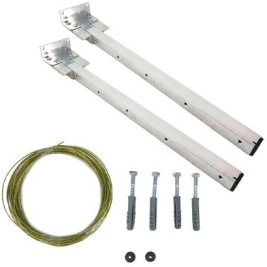 Imagem de Varal Estendedor De Roupas Retratil De Parede Muro Varanda - Supratick