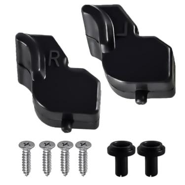 Imagem de Amortecedores de borracha para porta traseira preta esquerda e direita atualizados, kit limitador de tampa traseira com 4 parafusos de metal para Ford F-150 2015-2020, substitui FL3Z-99439A00-A FL3Z