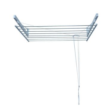 Imagem de Varal De Parede Para Roupas 100cm 8 Varetas Aluminiobranco