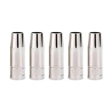 Imagem de Tocha de soldagem, 5 peças, bocal de soldagem, pistola de soldagem, consumível, ponta de contato, protetor de copo, bocal de gás 15AK cabeça de tocha