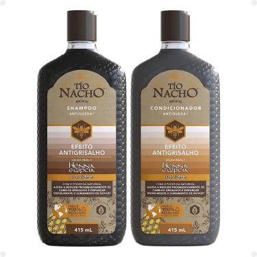 Imagem de Kit Tio Nacho Efeito Antigrisalho: Shampoo e Condicionador Antiqueda 415ml