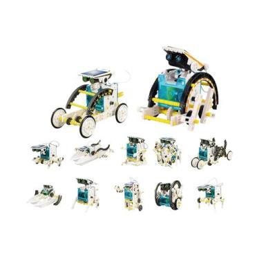 Imagem de Brinquedo Robô Solar DIY Para Crianças 12 Em 1 Kit De Tecnologia Educa
