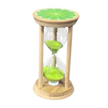 Imagem de Bothyi Ampulheta de areia Mini Ampulheta de 30 minutos Presentes de aniversário Brinquedos sensoriais Decorativos Visuais Relógio de Temporizador para sala, Verde