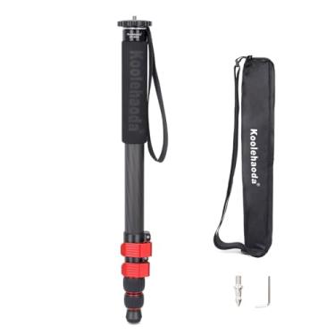 Imagem de Koolehaoda Monopé para câmera, 165 cm, fibra de carbono, portátil, compacto, leve, monopé Unipod Stick para câmera de vídeo DSLR Canon, Nikon, Sony, fácil de transportar (MP-285EC)