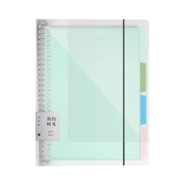 Imagem de Caderno Espiral com 60 Folhas Recarregáveis A4, A5 e B5 - Ideal para E