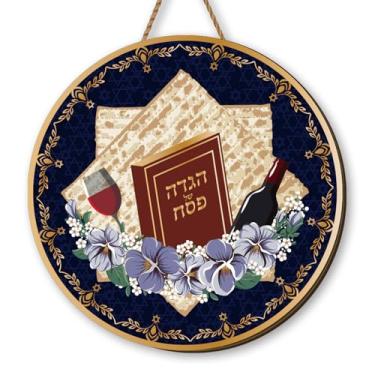 Imagem de Yarcooly Decorações De Páscoa Feliz, Placa Pendurada Pessach, Estrela Davi, Festival Judaico, Feriado Hanukkah, Decoração Para Festa Em Casa