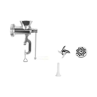 Imagem de Moedor Manual De Liga De Alumínio Resistente, Moedor De Carne Ajustáve