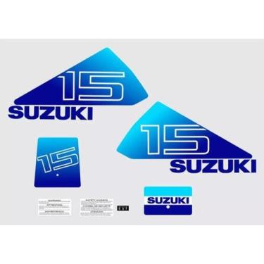 Imagem de Kit Adesivos Suzuki 15 Hp - Spts