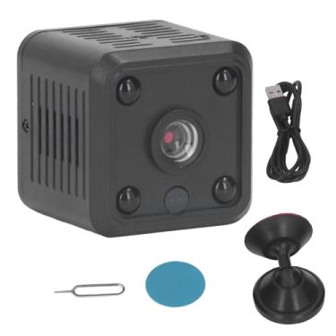 Imagem de Mini Câmera de câmera pequena câmera interna sem fio com 1080p HD Night Vision 360 graus Monitoramento panorâmico Loop Recording Detecção de movimento para vigilância de segurança