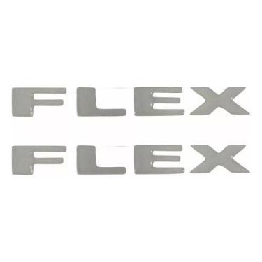 Imagem de Par Adesivos Flex Capo Tr4 Resinado Cinza Claro Flexrs - SPTS